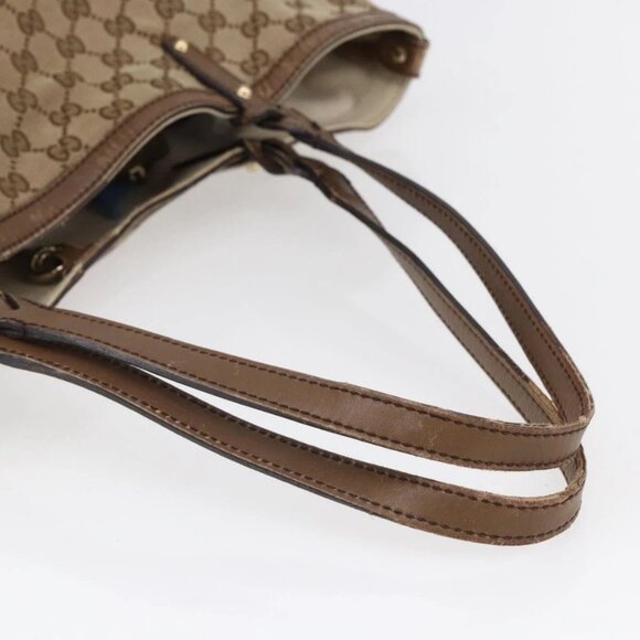 GUCCI GG Canvas Tote Bag Beige Auth 146146 - Picture 8 of 16